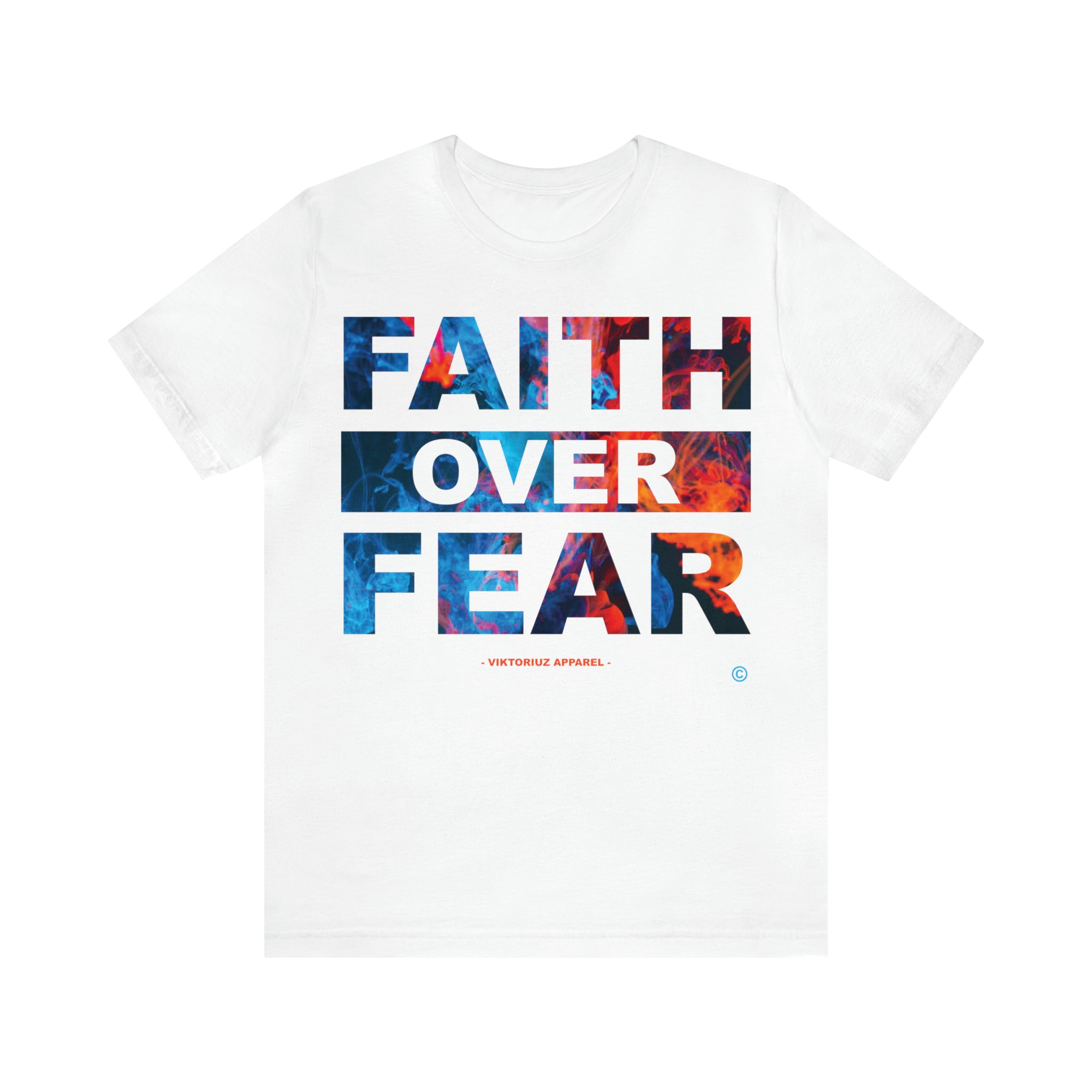 Men's Faith Over Fear Abstract Short Sleeve Tee