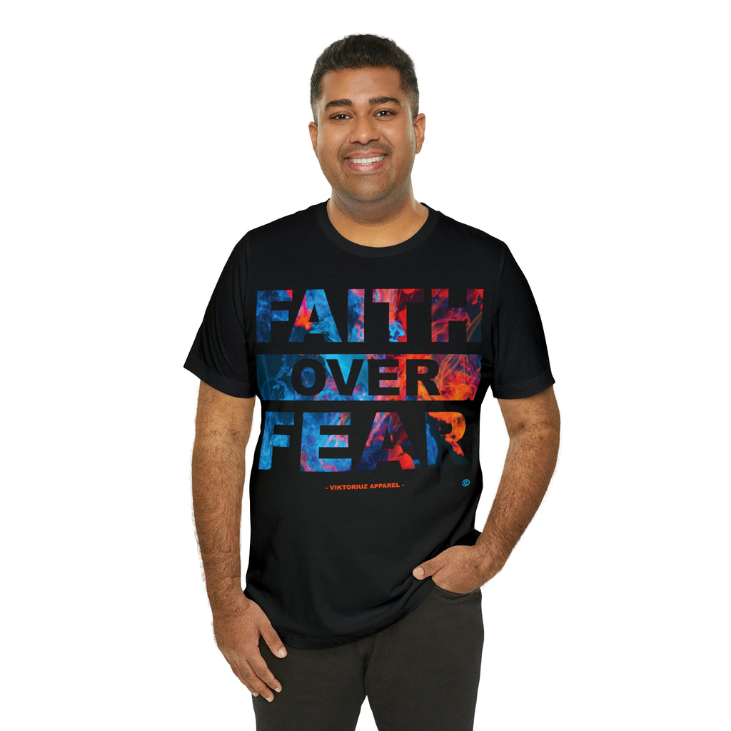 Men's Faith Over Fear Abstract Short Sleeve Tee