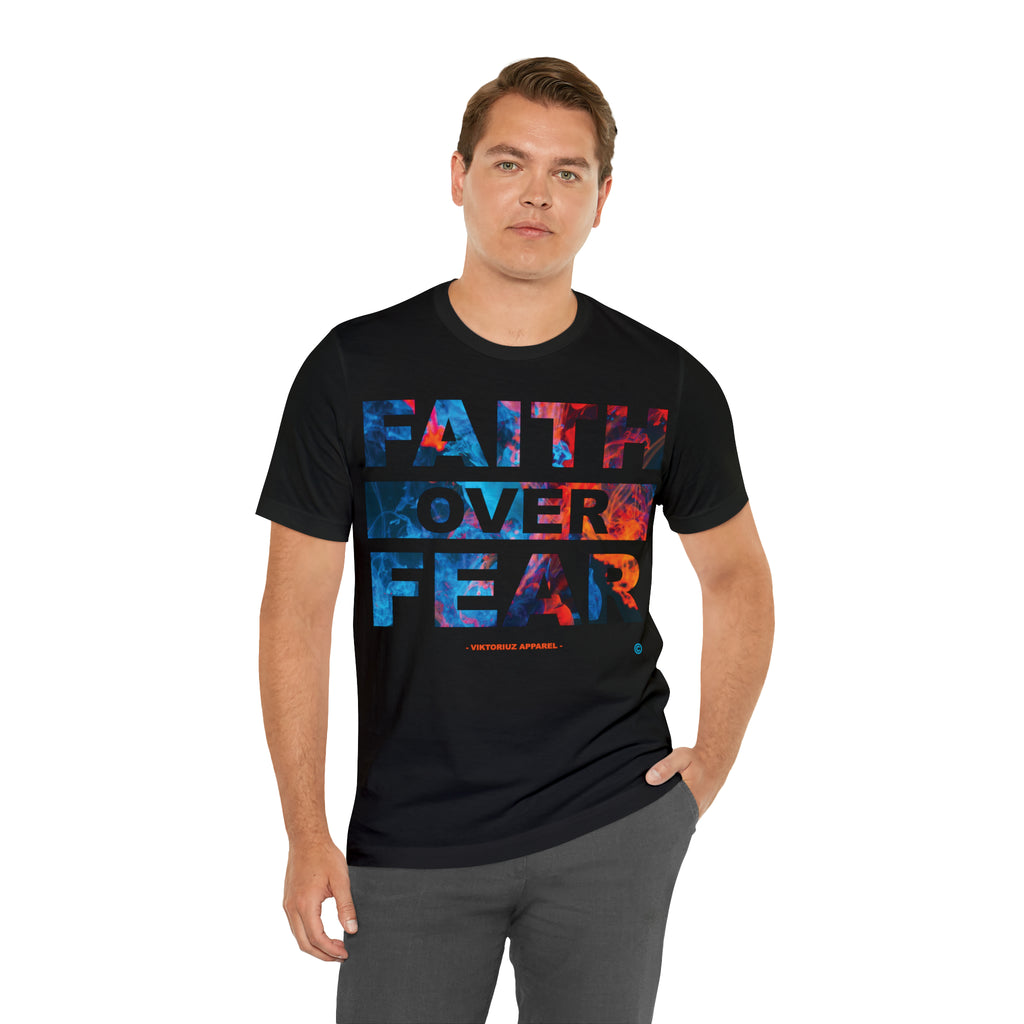 Men's Faith Over Fear Abstract Short Sleeve Tee