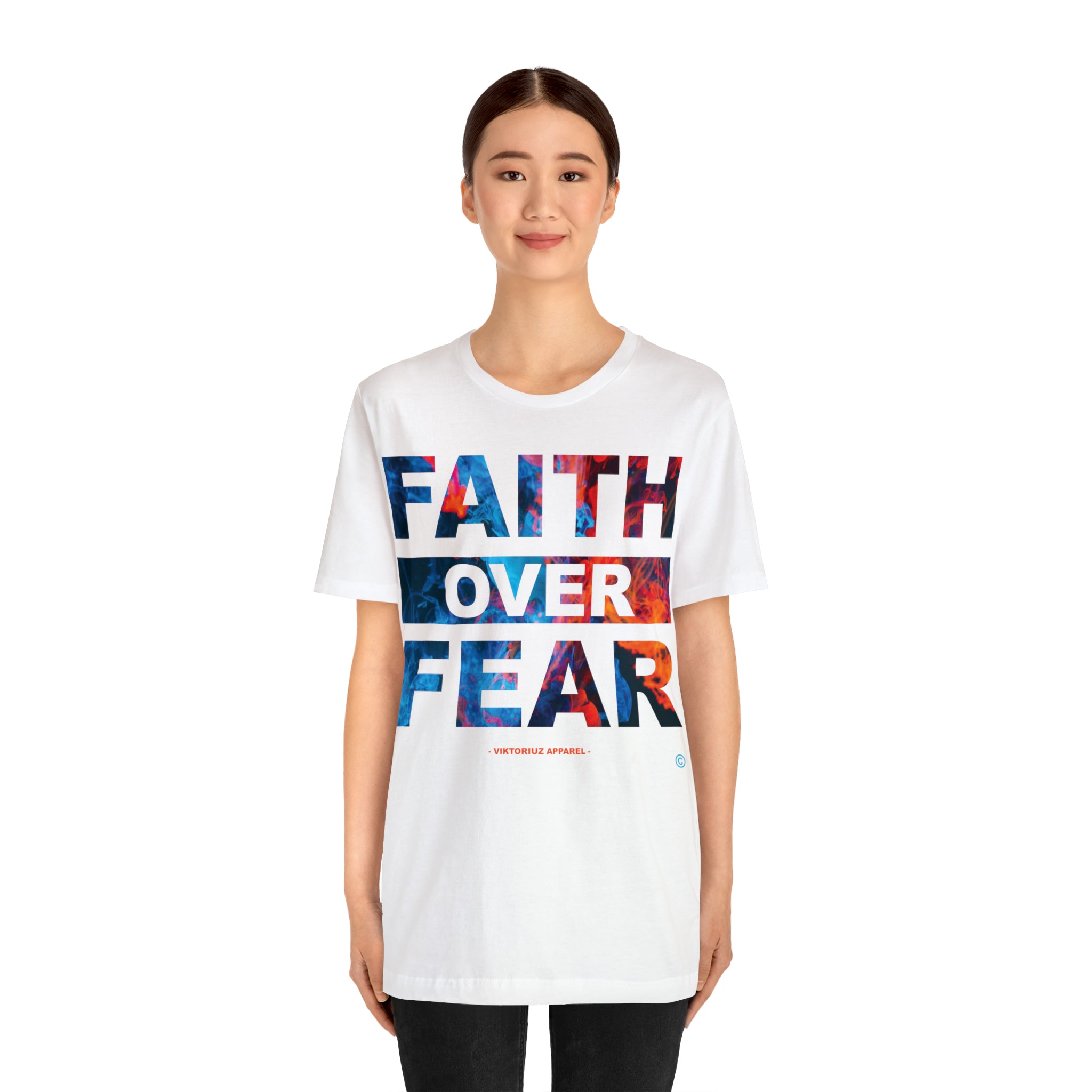 Men's Faith Over Fear Abstract Short Sleeve Tee
