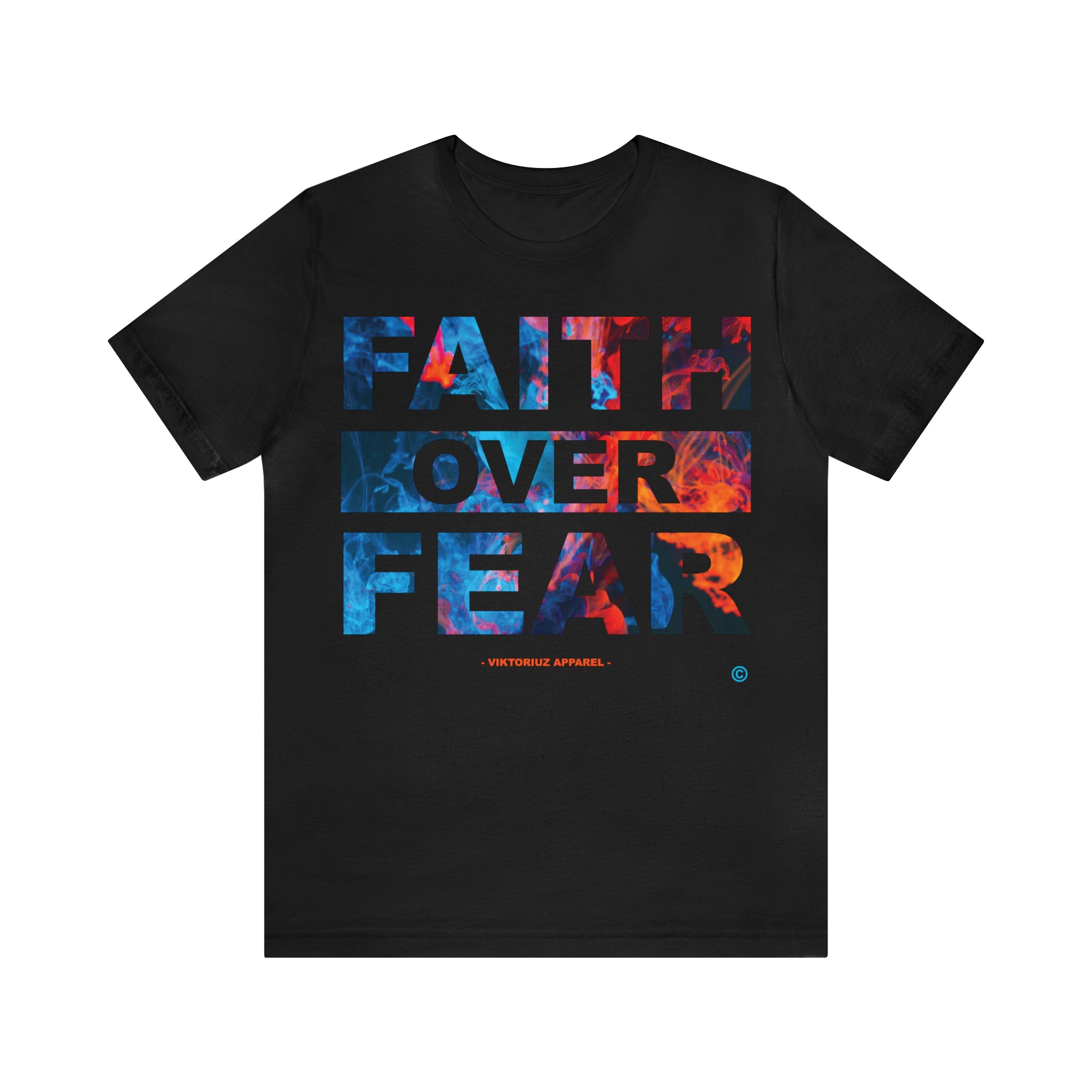 Men's Faith Over Fear Abstract Short Sleeve Tee