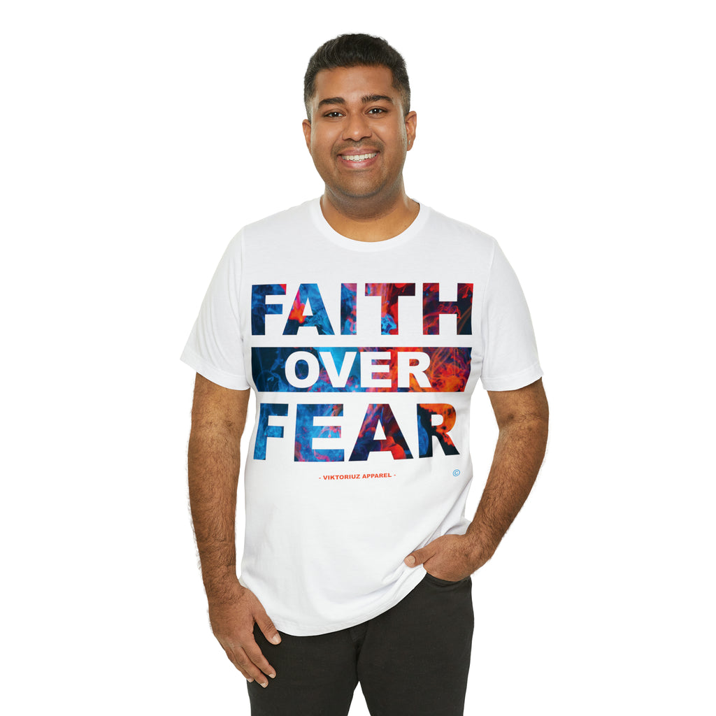 Men's Faith Over Fear Abstract Short Sleeve Tee