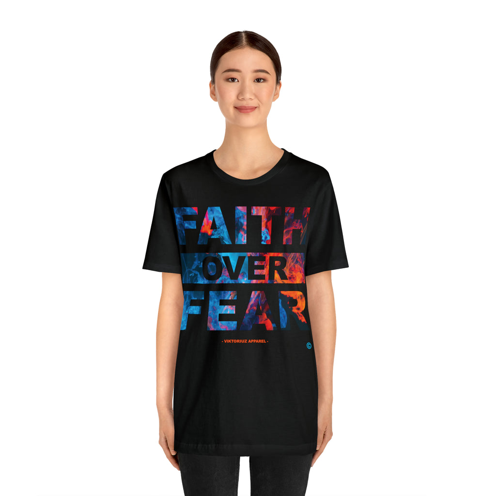 Men's Faith Over Fear Abstract Short Sleeve Tee