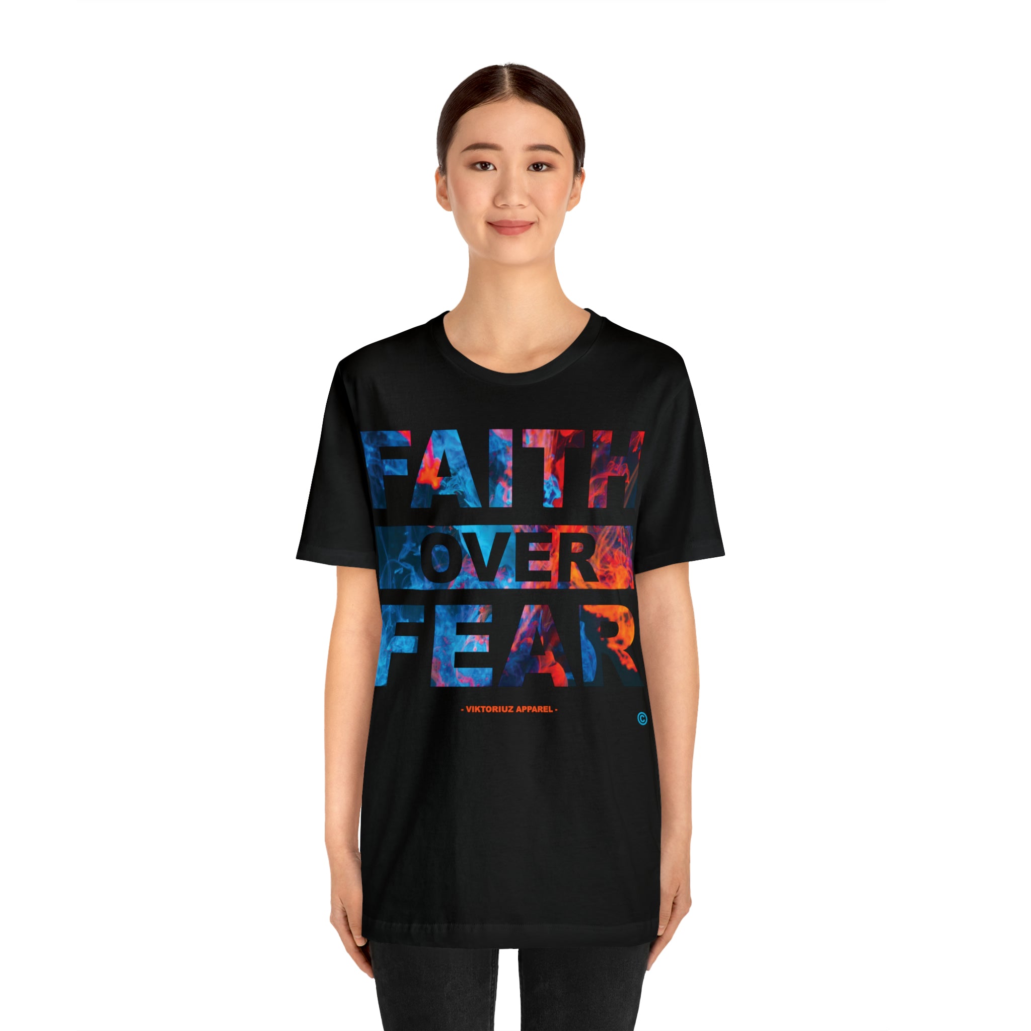 Men's Faith Over Fear Abstract Short Sleeve Tee